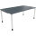 Schreibtisch all in one Maße: 1.800 x 680-820 x 1.000 mm (B x H x T) Holz lavagrau
