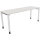Schreibtisch all in one Maße: 1.800 x 680-820 x 600 mm (B x H x T) Holz diamantweiß