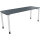 Schreibtisch all in one Maße: 1.800 x 680-820 x 600 mm (B x H x T) Holz lavagrau