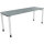 Schreibtisch all in one Maße: 1.800 x 680-820 x 600 mm (B x H x T) Holz beton hell
