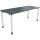 Schreibtisch all in one Maße: 1.800 x 680-820 x 700 mm (B x H x T) Holz lavagrau