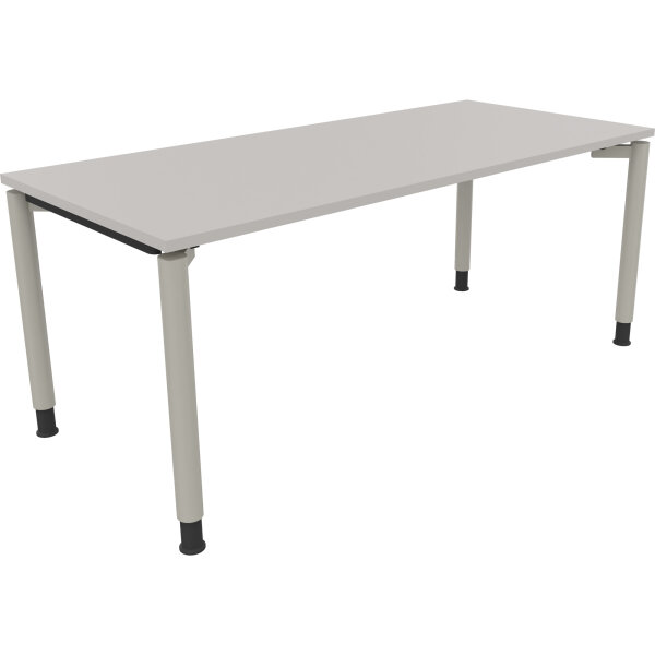 Schreibtisch all in one Maße: 1.800 x 680-820 x 800 mm (B x H x T) Holz lichtgrau