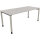 Schreibtisch all in one Maße: 1.800 x 680-820 x 800 mm (B x H x T) Holz lichtgrau