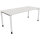 Schreibtisch all in one Maße: 1.800 x 680-820 x 800 mm (B x H x T) Holz diamantweiß