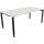 Schreibtisch all in one Maße: 1.800 x 680-820 x 900 mm (B x H x T) Holz diamantweiß