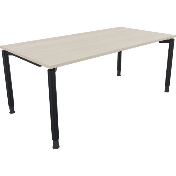 Schreibtisch all in one Maße: 1.800 x 680-820 x 900 mm (B x H x T) Holz akazie hell