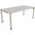 Schreibtisch all in one Maße: 1.800 x 680-820 x 900 mm (B x H x T) Holz lichtgrau