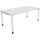 Schreibtisch all in one Maße: 1.800 x 680-820 x 900 mm (B x H x T) Holz diamantweiß