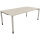 Schreibtisch all in one Maße: 2.000 x 680-820 x 1.000 mm (B x H x T) Holz akazie hell