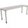 Schreibtisch all in one Maße: 2.000 x 680-820 x 600 mm (B x H x T) Holz lichtgrau