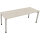 Schreibtisch all in one Maße: 2.000 x 680-820 x 700 mm (B x H x T) Holz akazie hell