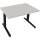 Schreibtisch all in one Maße: 1.200 x 645-1.275 x 800 mm (B x H x T) Holz lichtgrau