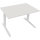 Schreibtisch all in one Maße: 1.200 x 645-1.275 x 800 mm (B x H x T) Holz diamant weiß