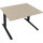 Schreibtisch all in one Maße: 1.200 x 645-1.275 x 900 mm (B x H x T) Holz eiche natur