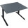 Schreibtisch all in one Maße: 1.200 x 645-1.275 x 900 mm (B x H x T) Holz lavagrau