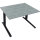 Schreibtisch all in one Maße: 1.200 x 645-1.275 x 900 mm (B x H x T) Holz beton hell