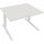 Schreibtisch all in one Maße: 1.200 x 645-1.275 x 900 mm (B x H x T) Holz diamant weiß