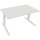 Schreibtisch all in one Maße: 1.400 x 645-1.275 x 800 mm (B x H x T) Holz diamant weiß