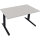 Schreibtisch all in one Maße: 1.400 x 645-1.275 x 800 mm (B x H x T) Holz lichtgrau