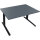 Schreibtisch all in one Maße: 1.400 x 645-1.275 x 900 mm (B x H x T) Holz lavagrau