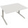 Schreibtisch all in one Maße: 1.400 x 645-1.275 x 900 mm (B x H x T) Holz diamant weiß