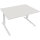 Schreibtisch all in one Maße: 1.400 x 645-1.275 x 900 mm (B x H x T) Holz diamant weiß
