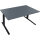 Schreibtisch all in one Maße: 1.600 x 645-1.275 x 900 mm (B x H x T) Holz lavagrau