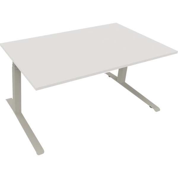 Schreibtisch all in one Maße: 1.600 x 645-1.275 x 900 mm (B x H x T) Holz diamant weiß
