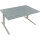 Schreibtisch all in one Maße: 1.600 x 645-1.275 x 900 mm (B x H x T) Holz beton hell