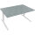 Schreibtisch all in one Maße: 1.600 x 645-1.275 x 900 mm (B x H x T) Holz beton hell
