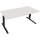 Schreibtisch all in one Maße: 1.800 x 645-1.275 x 800 mm (B x H x T) Holz diamant weiß