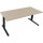Schreibtisch all in one Maße: 1.800 x 645-1.275 x 800 mm (B x H x T) Holz eiche natur