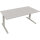 Schreibtisch all in one Maße: 1.800 x 645-1.275 x 800 mm (B x H x T) Holz lichtgrau