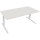 Schreibtisch all in one Maße: 1.800 x 645-1.275 x 800 mm (B x H x T) Holz diamant weiß