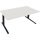 Schreibtisch all in one Maße: 1.800 x 645-1.275 x 900 mm (B x H x T) Holz diamant weiß