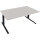 Schreibtisch all in one Maße: 1.800 x 645-1.275 x 900 mm (B x H x T) Holz lichtgrau