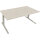 Schreibtisch all in one Maße: 1.800 x 645-1.275 x 900 mm (B x H x T) Holz akazie hell
