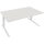 Schreibtisch all in one Maße: 1.800 x 645-1.275 x 900 mm (B x H x T) Holz diamant weiß