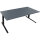Schreibtisch all in one Maße: 2.000 x 645-1.275 x 900 mm (B x H x T) Holz lavagrau