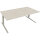 Schreibtisch all in one Maße: 2.000 x 645-1.275 x 900 mm (B x H x T) Holz akazie hell