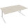 Schreibtisch all in one Maße: 2.000 x 645-1.275 x 900 mm (B x H x T) Holz akazie hell