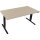 Schreibtisch Move 2.0 Maße: 1.600 x 625-1.285 x 800 mm (B x H x T) Holz eiche natur