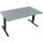 Schreibtisch Move 2.0 Maße: 1.600 x 625-1.285 x 800 mm (B x H x T) Holz beton hell