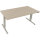 Schreibtisch Move 2.0 Maße: 1.600 x 625-1.285 x 800 mm (B x H x T) Holz eiche natur