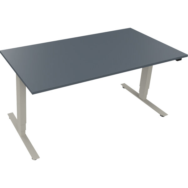 Schreibtisch Move 2.0 Maße: 1.600 x 625-1.285 x 800 mm (B x H x T) Holz lavagrau