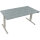 Schreibtisch Move 2.0 Maße: 1.600 x 625-1.285 x 800 mm (B x H x T) Holz beton hell
