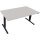Schreibtisch Move 2.0 Maße: 1.600 x 625-1.285 x 900 mm (B x H x H x T) Holz lichtgrau