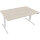 Schreibtisch Maße: 1.600 x 625-1.285 x 900 mm (B x H x T) Holz akazie hell
