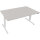 Schreibtisch Maße: 1.600 x 625-1.285 x 900 mm (B x H x T) Holz lichtgrau