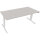 Schreibtisch Maße: 1.800 x 625-1.285 x 800 mm (B x H x T) Holz lichtgrau